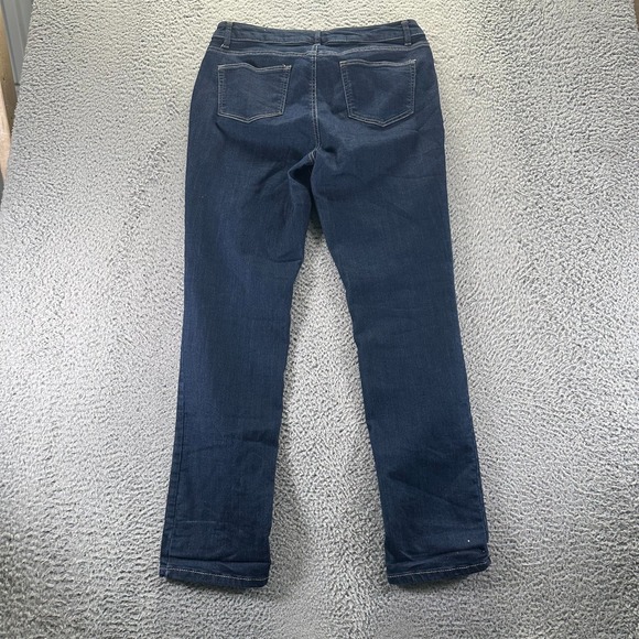 Westport Signature Jeans Womens 10 Blue Cotton Denim Straight Workwear Stretch - Picture 5 of 10